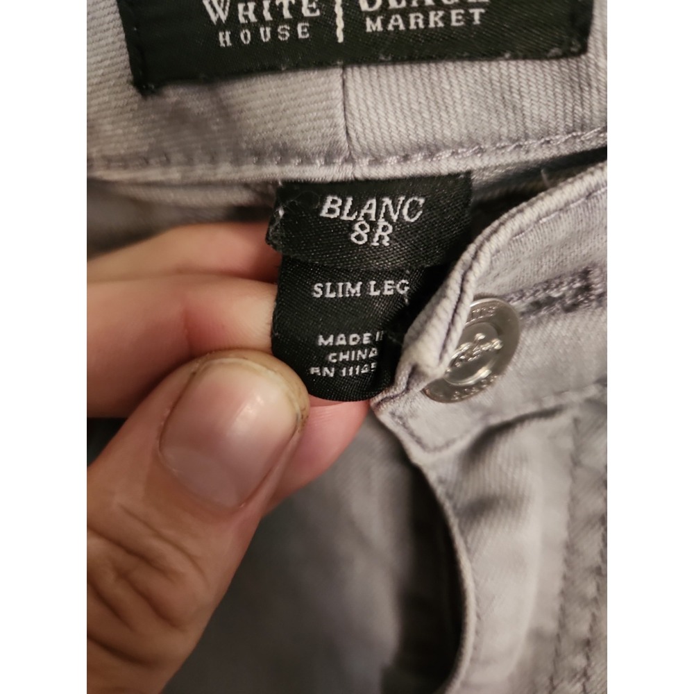 White House Black Market Womens Cargo Slim Leg Pants Size 8R - Picture 11 of 16